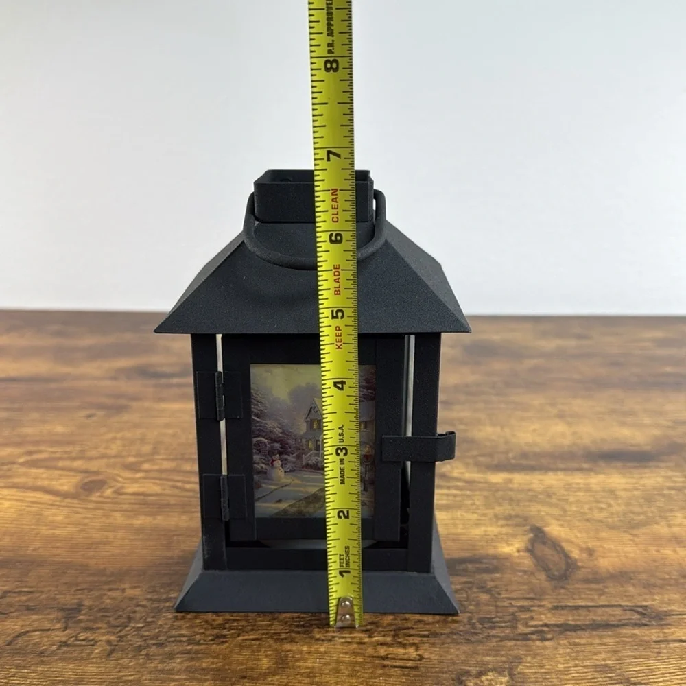 Candle Lantern with Scenic Artwork & Candle Inside